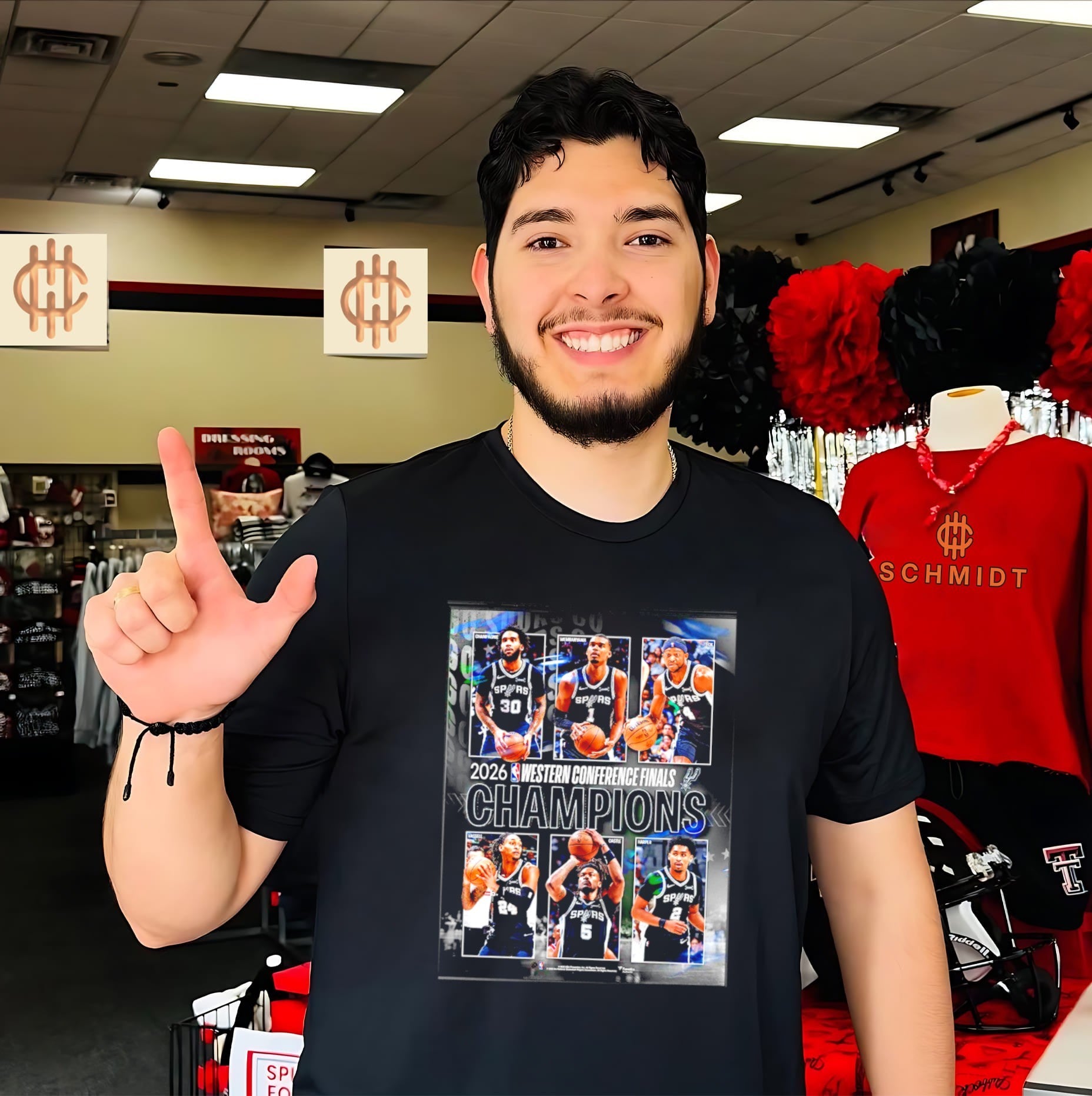 San Antonio Spurs 2026 NBA Western Conference Finals Champions Player Collage shirt