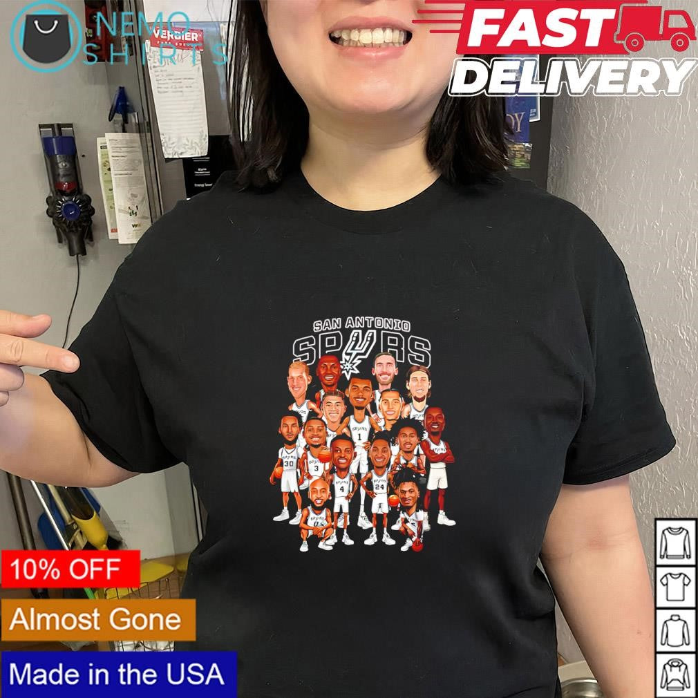 San Antonio Spurs 2026 Playoffs caricature shirt