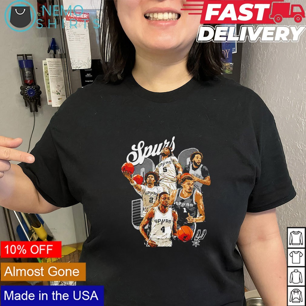 San Antonio Spurs 2026 Playoffs starting players shirt