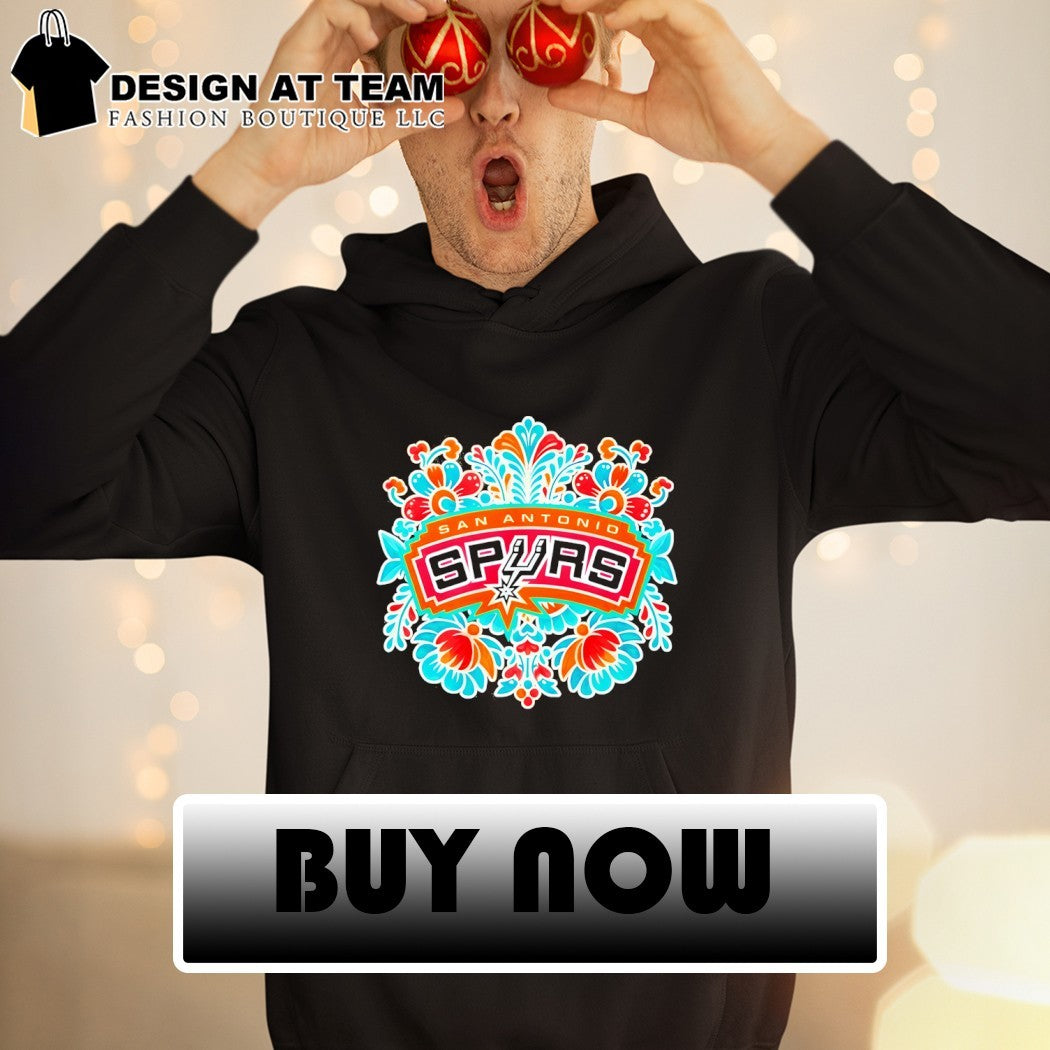 San Antonio Spurs Crazy Hispanic Spurs Basketball flower graphic shirt