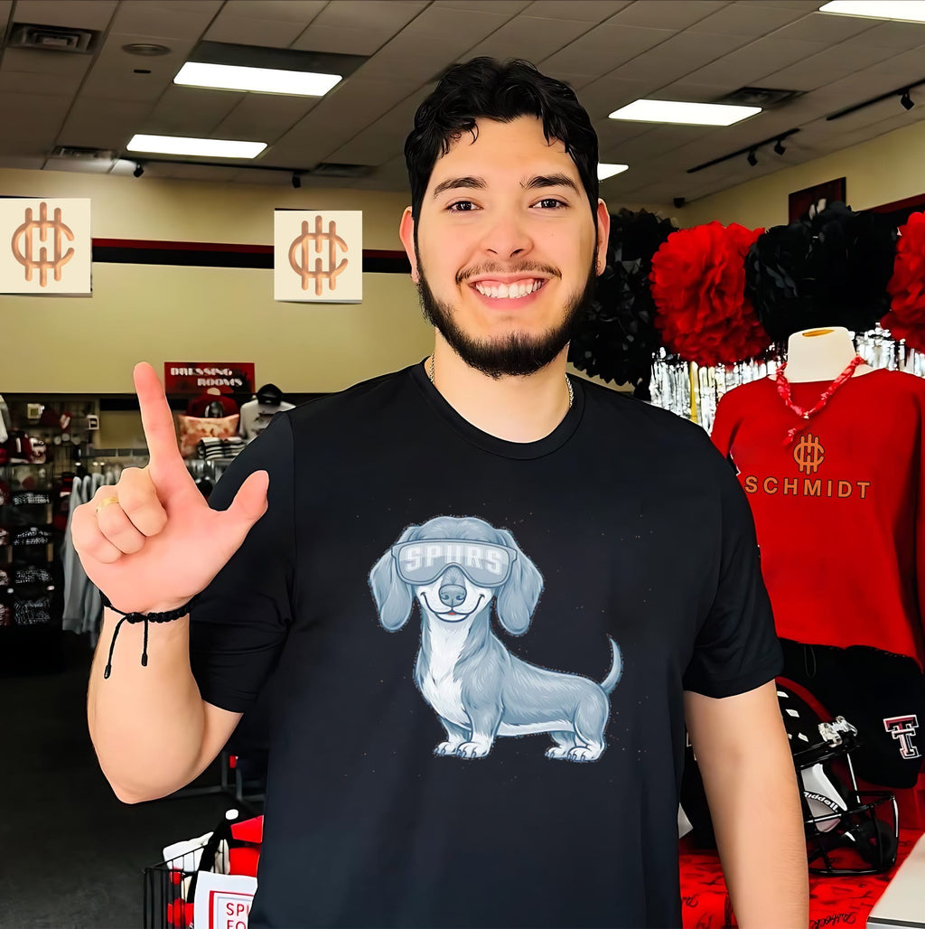 San Antonio Spurs Dachshund Dog cartoon shirt