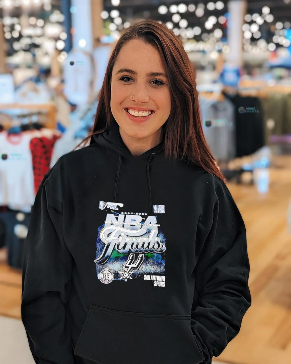 San Antonio Spurs NBA Western Conference Champions Finals 2025 2026 vintage logo shirt