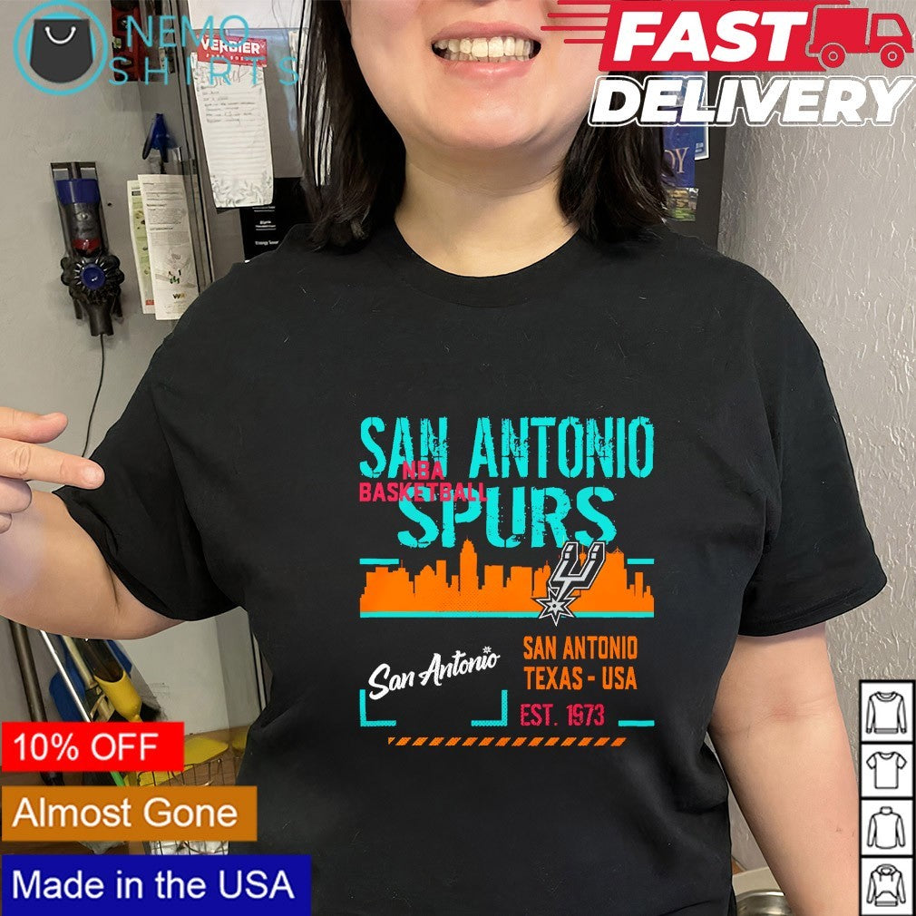 San Antonio Spurs NBA basketball Texas USA Est 1973 logo shirt