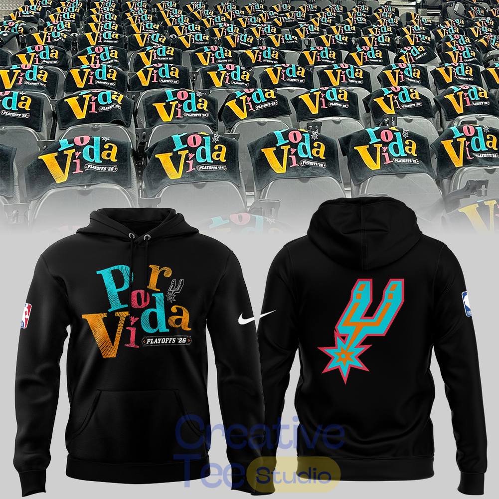 San Antonio Spurs Playoff 2026 Tee Hoodie