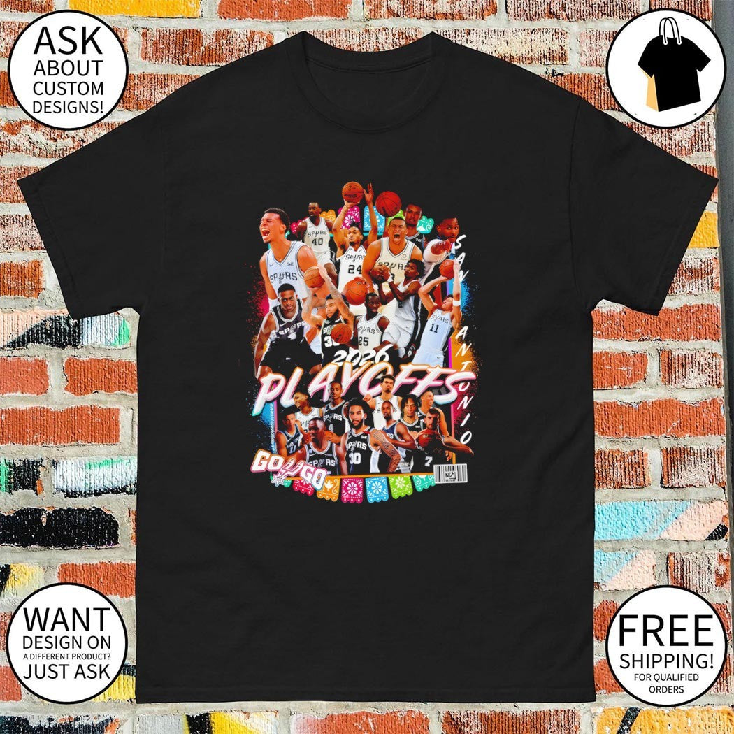 San Antonio Spurs Playoff NBA Basketball Go Spurs Go 2026 shirt