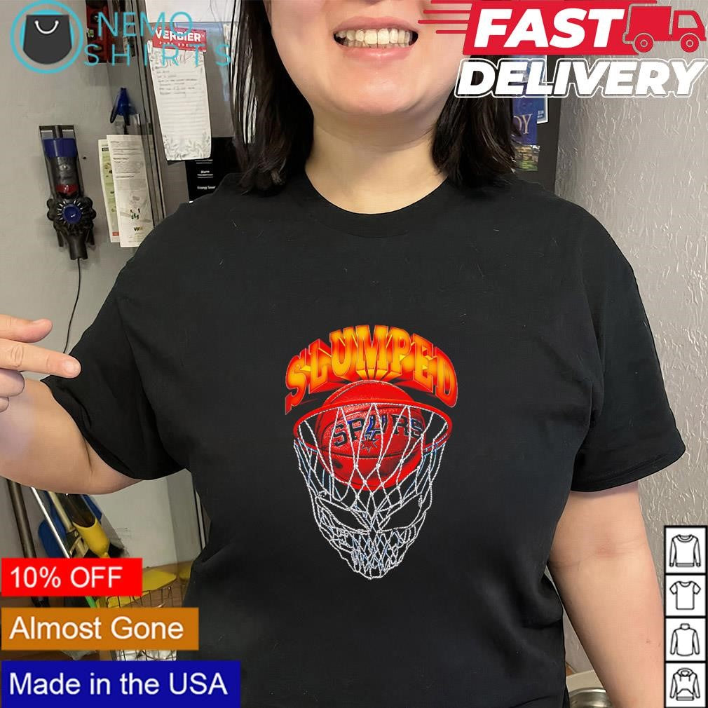 San Antonio Spurs Slumped hoop vintage shirt