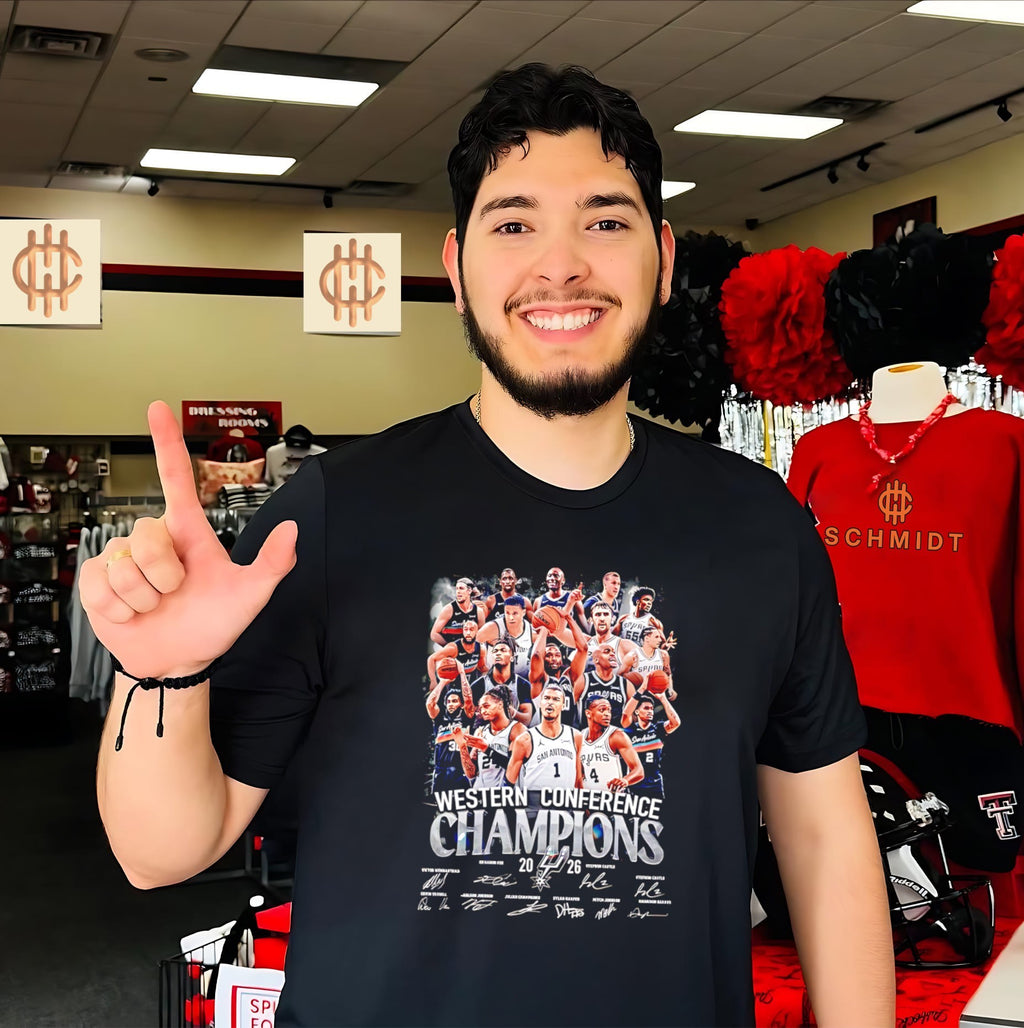 San Antonio Spurs Western Conference Champions team collage shirt