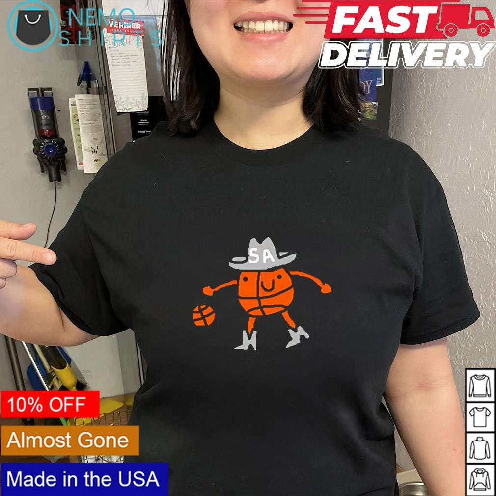San Antonio Spurs cowboy basketball paint shirt