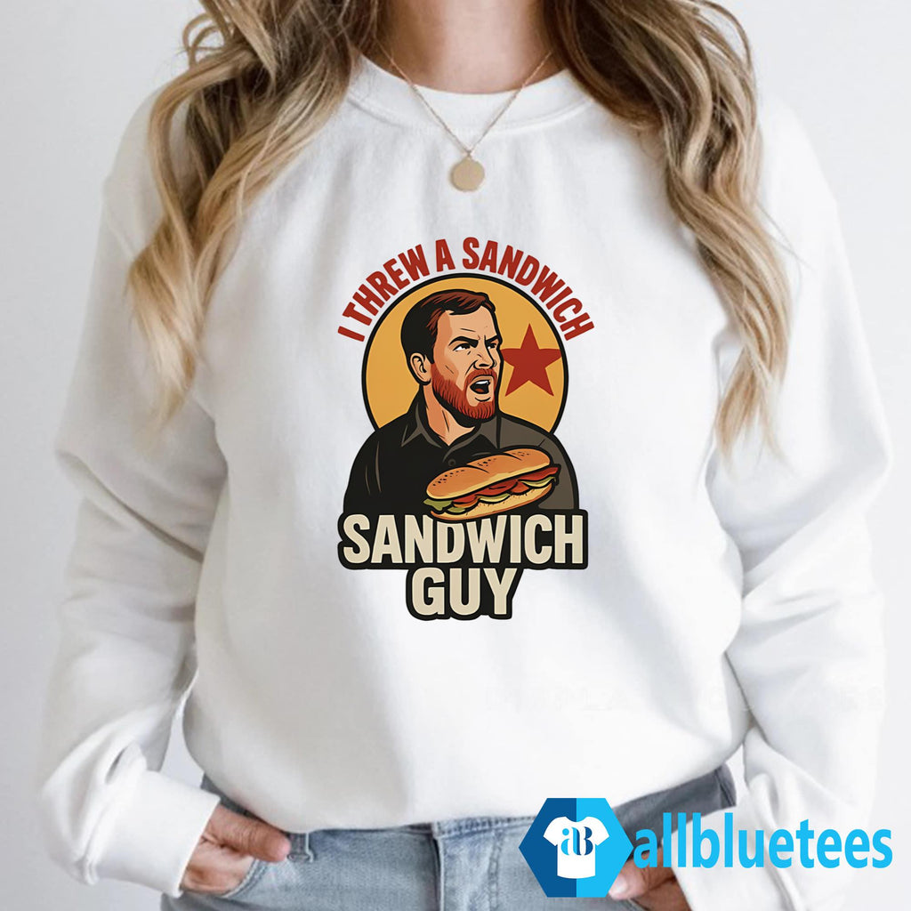 Sandwich Guy I Threw A Sandwich Not People Shirt