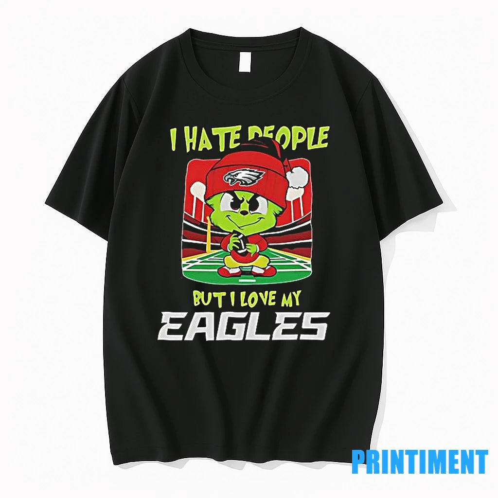 Santa Grinch Chibi I Hate People But I Love My Philadelphia Christmas Tshirts Sweater