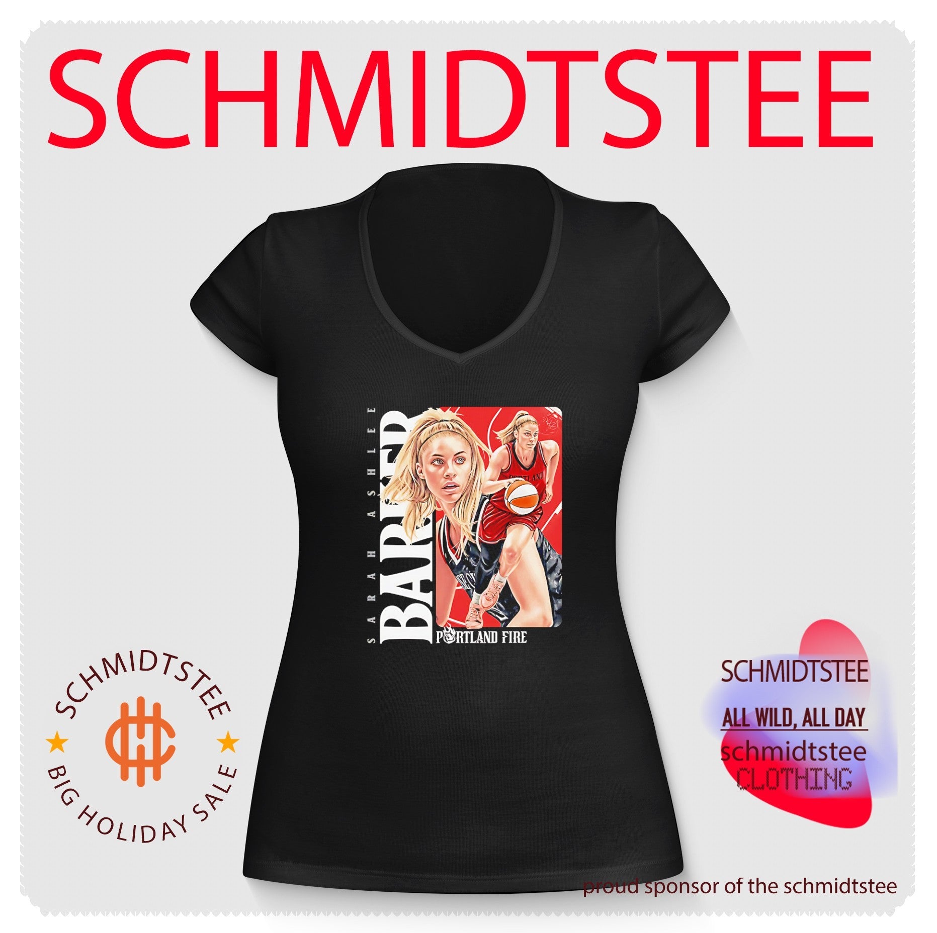 Sarah Ashlee Barker Portland Fire illustration shirt