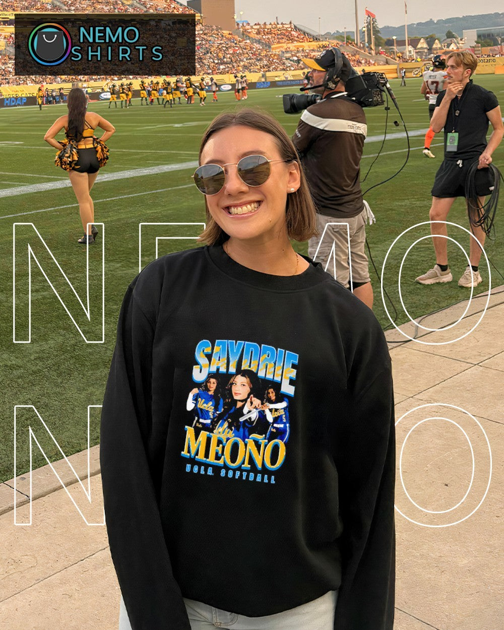 Saydrie Meono Ucla Bruins softball player graphic shirt