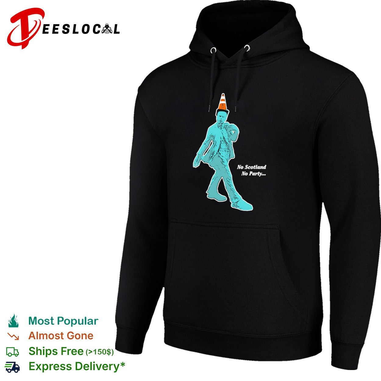 Scotland no party traffic cone shirt