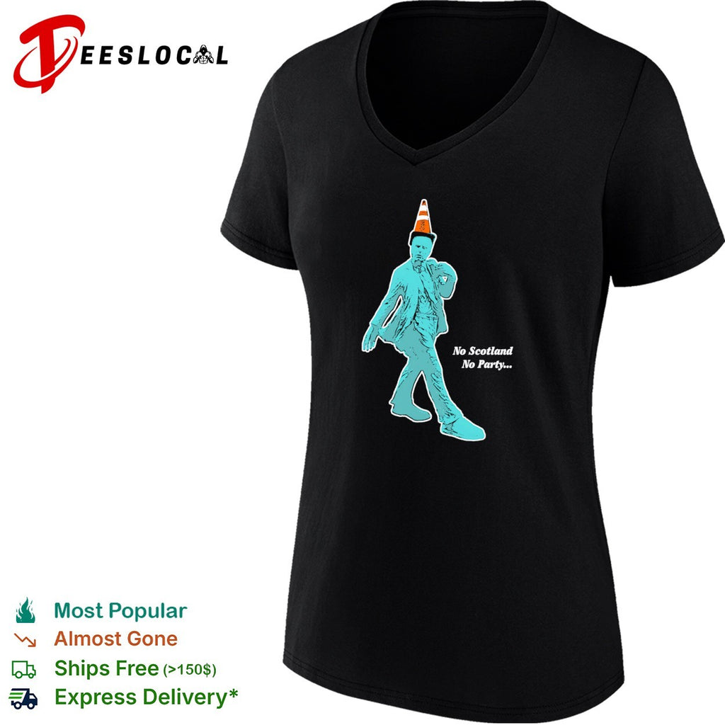Scotland no party traffic cone shirt