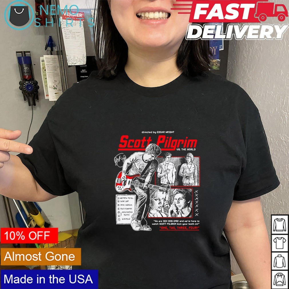 Scott Pilgrim vs the world film one two three four shirt
