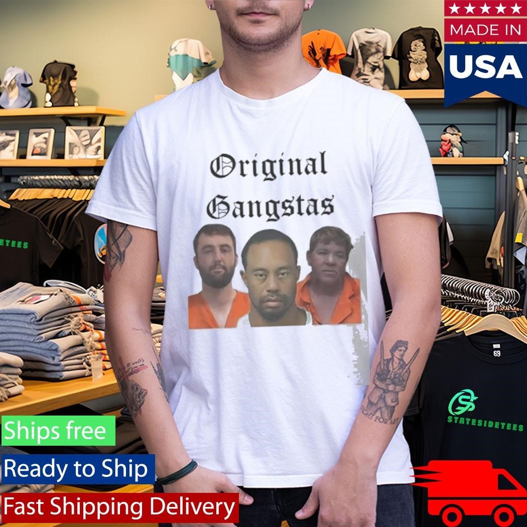 Scottie Scheffler Tiger Woods And John Daly Golf Legends Mugshot Shirt