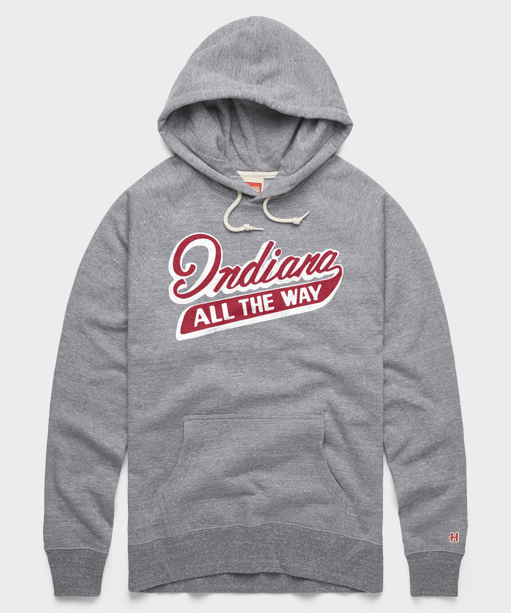Script Indiana All The Way Hoodie