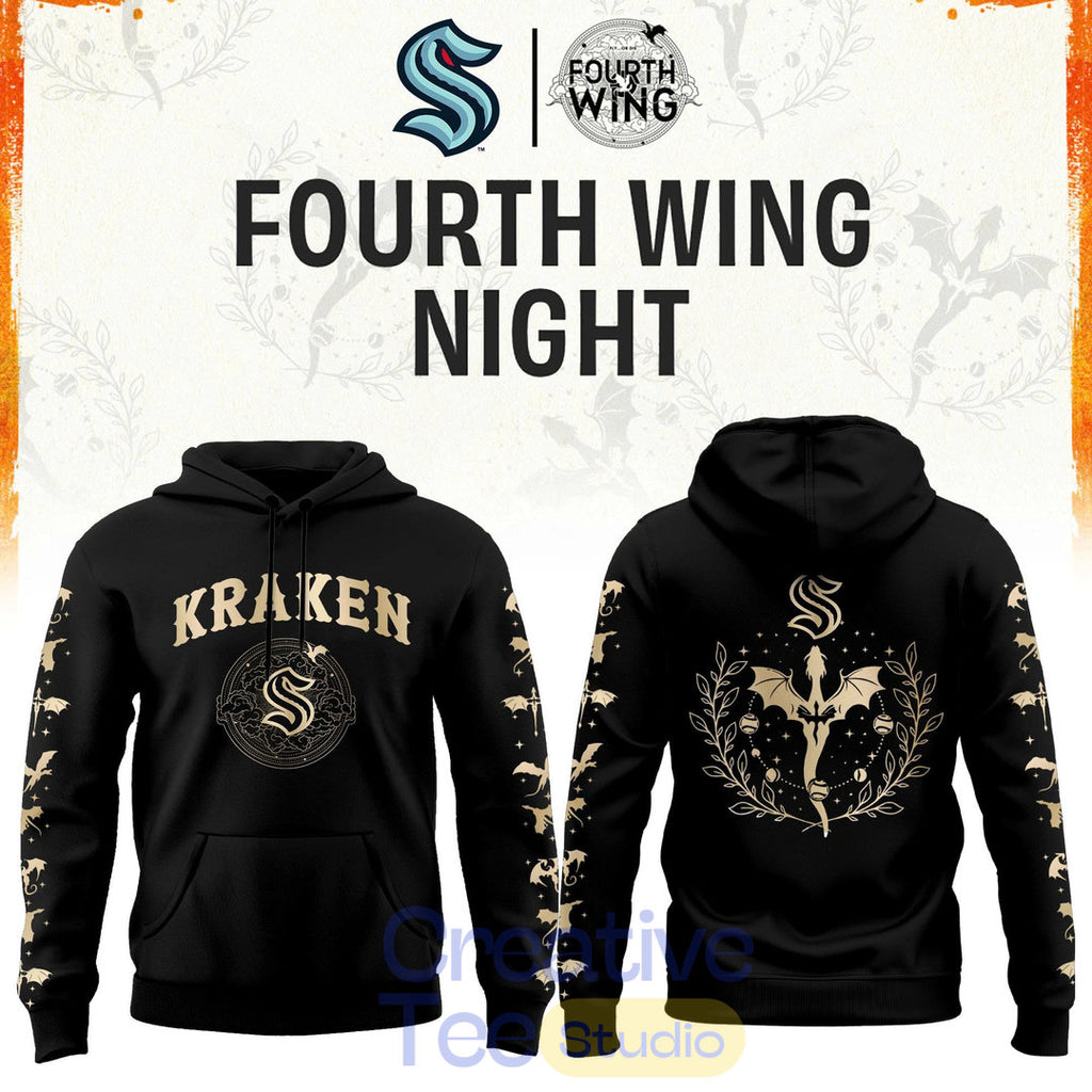 Seattle Kraken Fourth Wings Night Limited Edition Hoodie