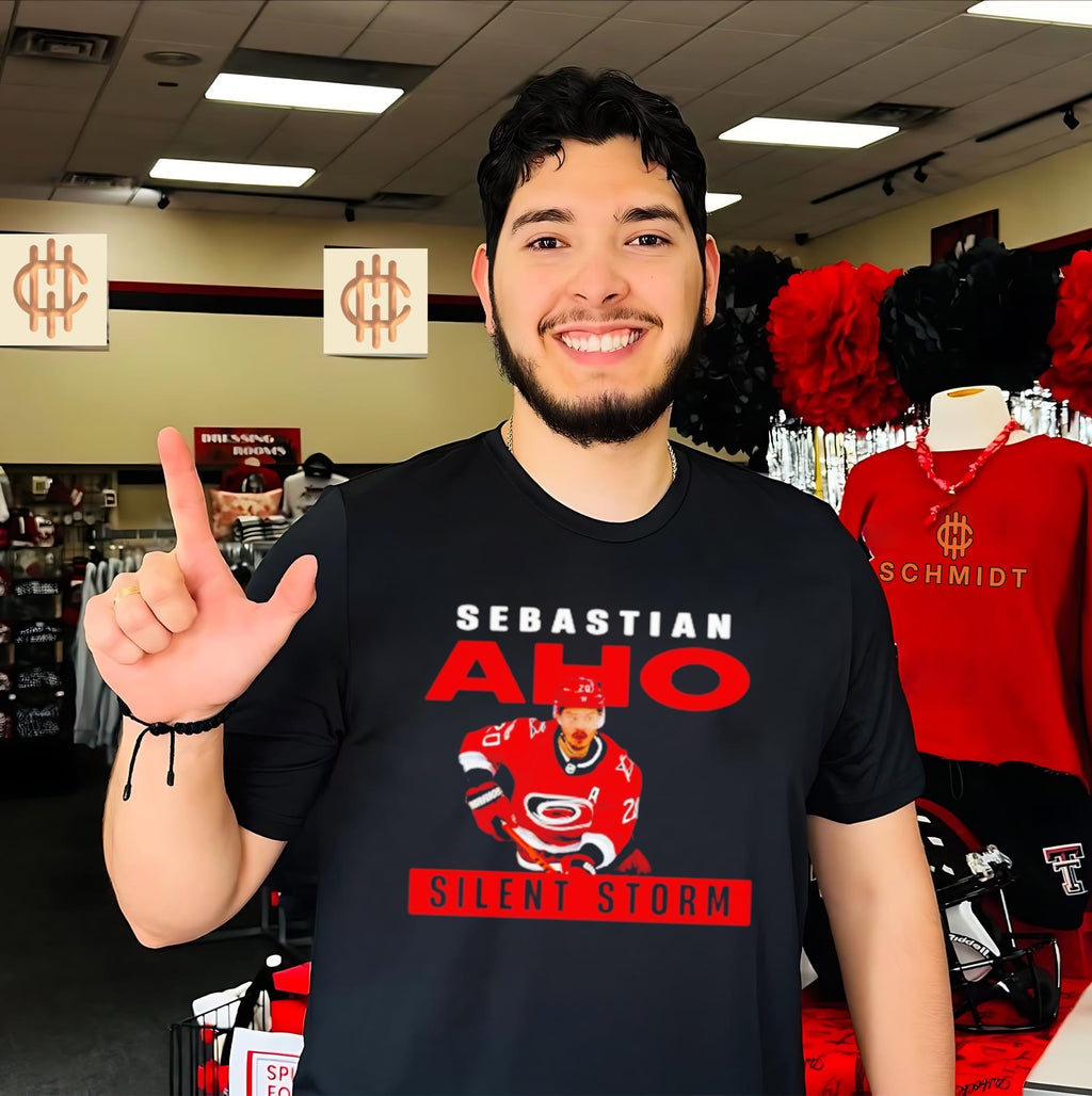 Sebastian Aho Silent Storm Carolina Hurricanes Hockey Fan Shirt