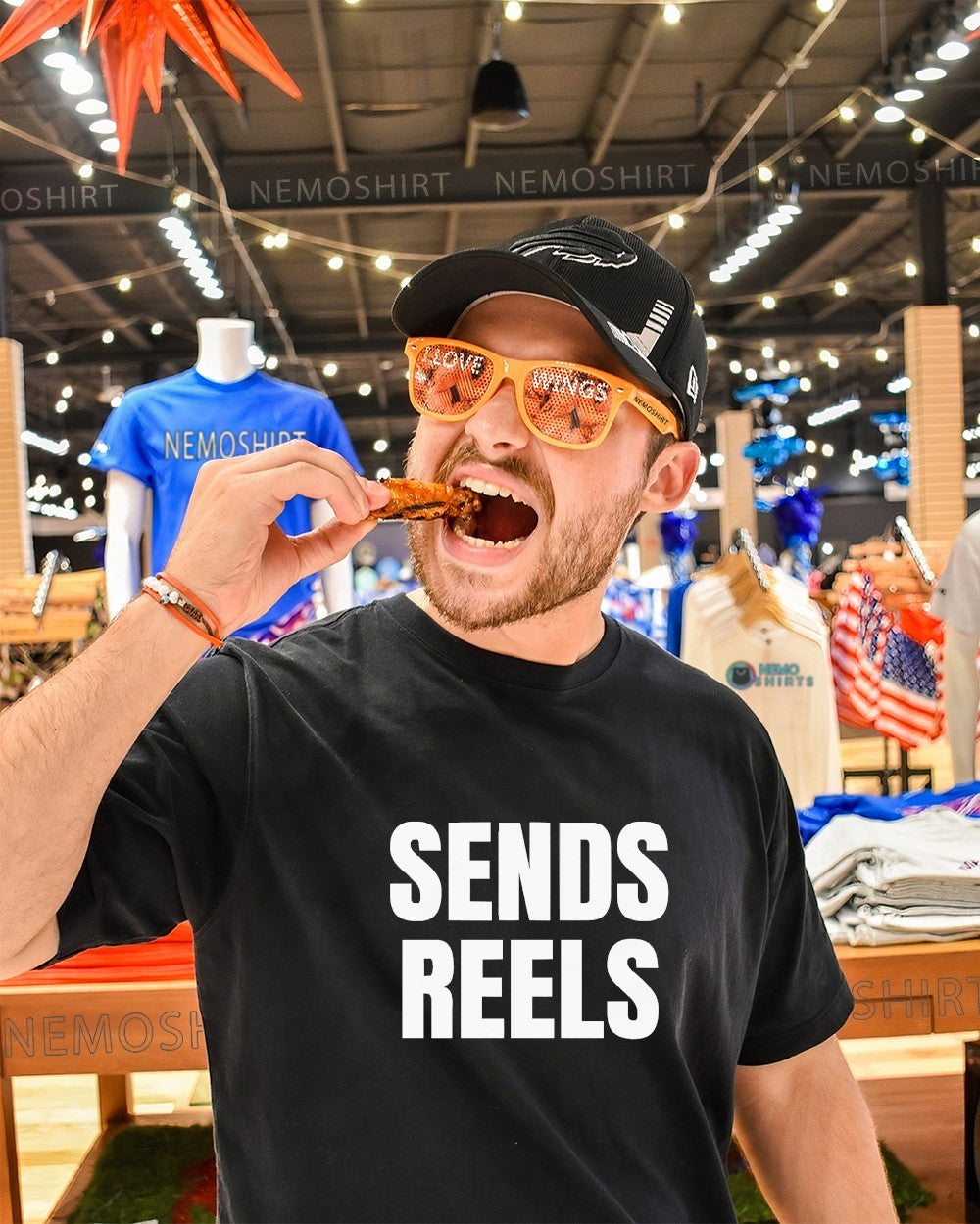 Sends reels shirt