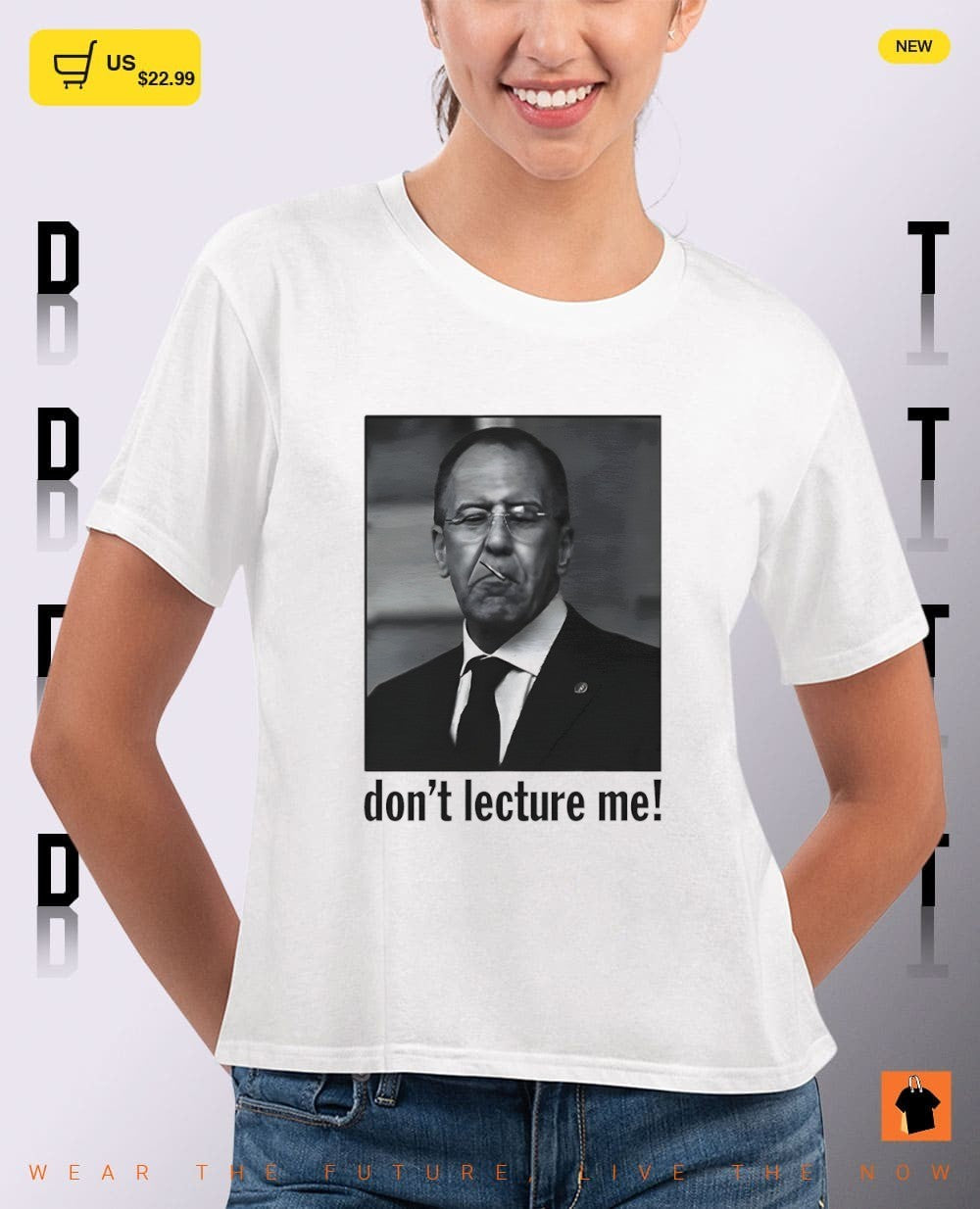 Sergey Viktorovich Lavrov don’t lecture me photo vintage shirt