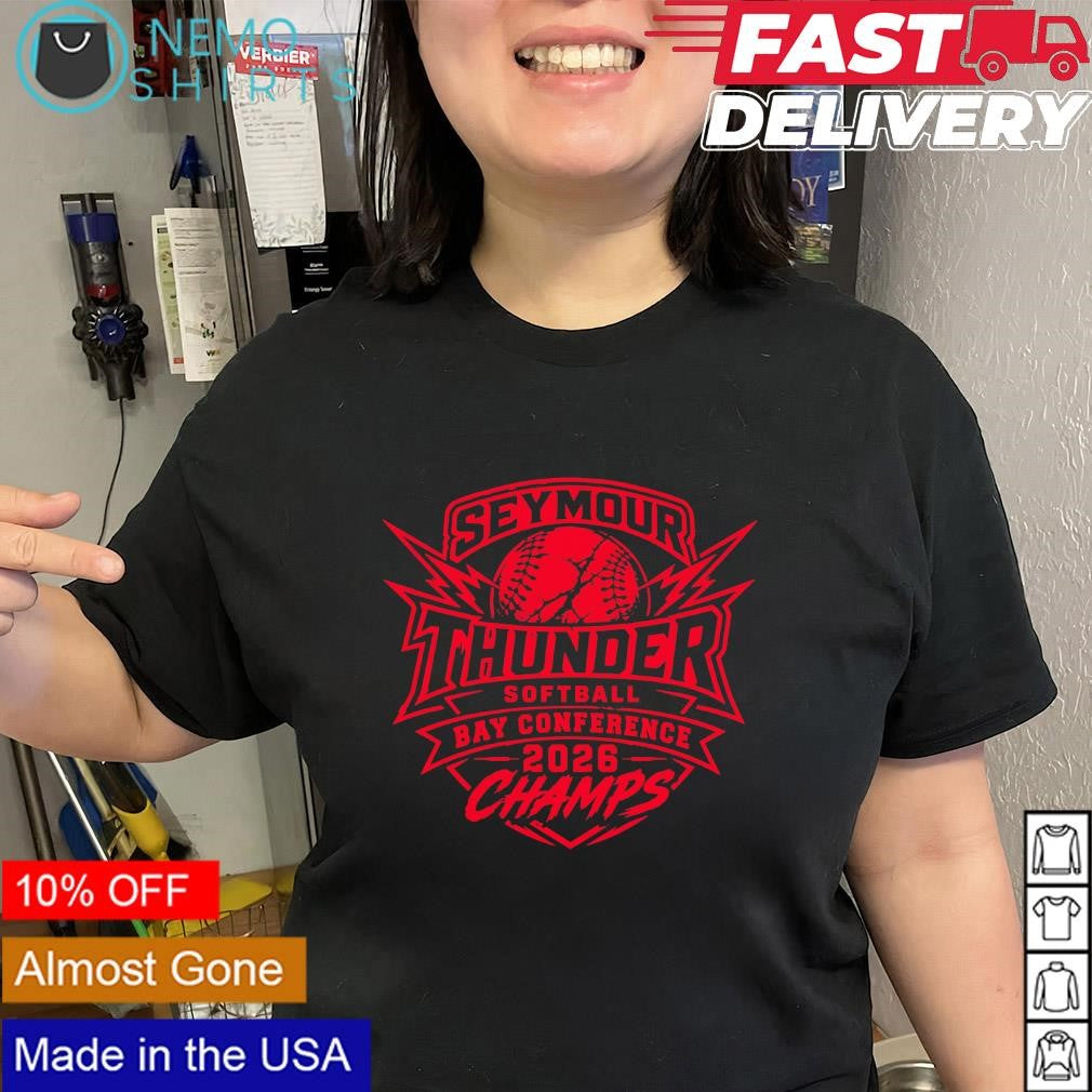 Seymour Thunder Softball 2026 Bay Conference Champs shirt
