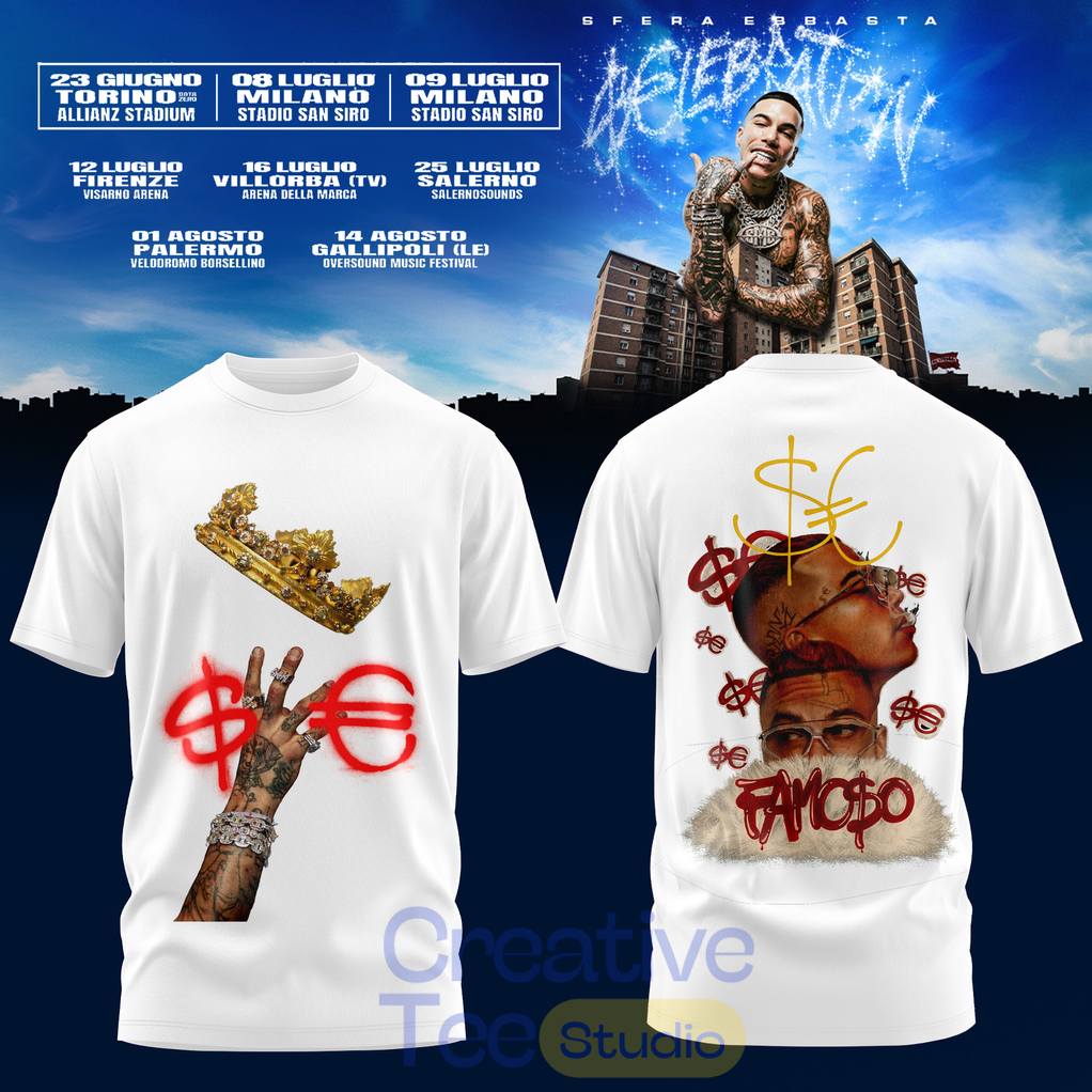 Sfera Ebbasta LEBRATION Tour Special T-Shirt