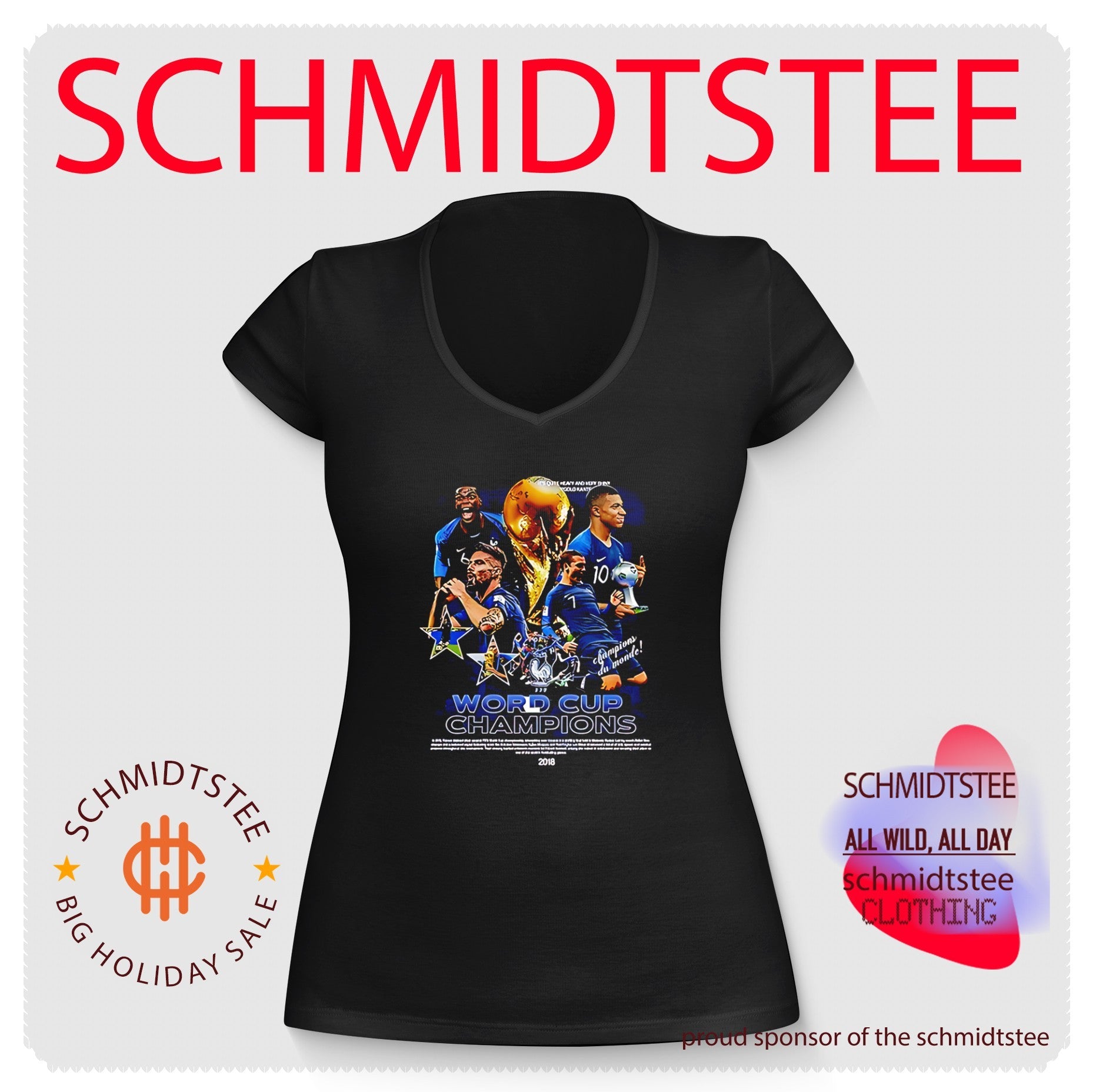 Shadowz France World Cup Champions illustration shirt