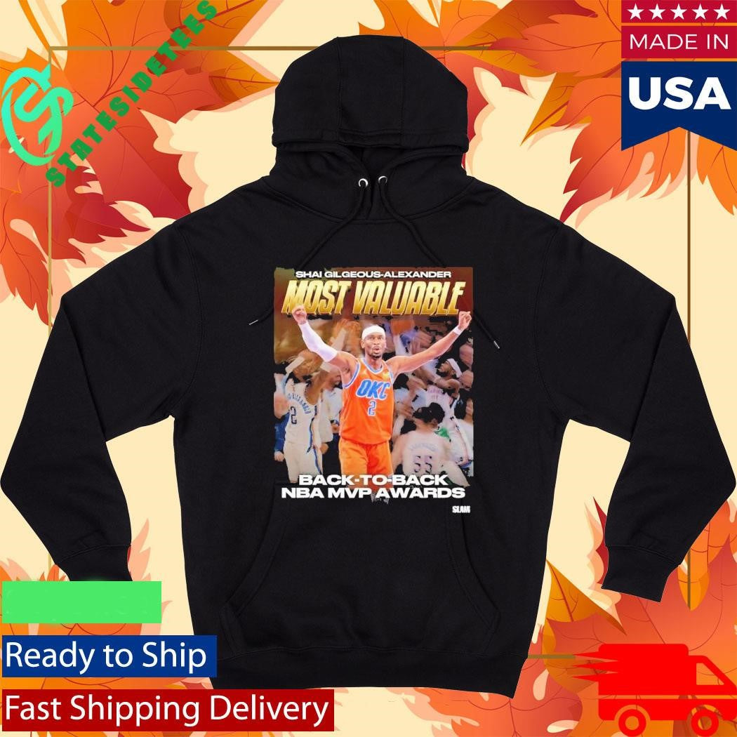 Shai Gilgeous Alexander Most Valuable Back To Back NBA MVP Awards Shirt