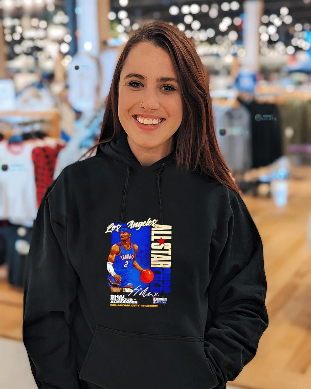 Shai Gilgeous-Alexander Oklahoma City Thunder 2026 NBA All-Star signature shirt