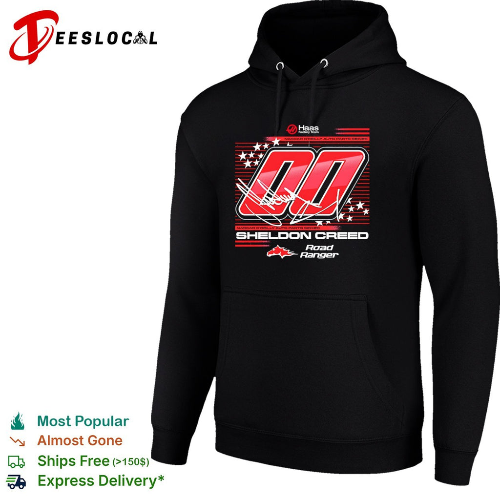 Sheldon Creed Haas Factory Team NASCAR OReilly Auto Parts Series number 00 Road Ranger shirt