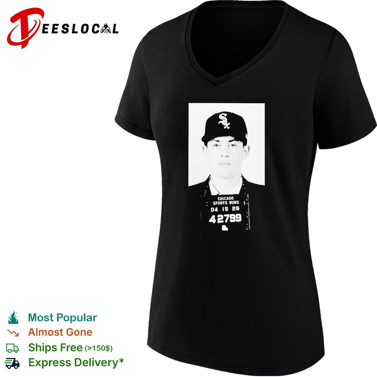 Shohei Ohtani Chicago White Sox MLB mugshot shirt