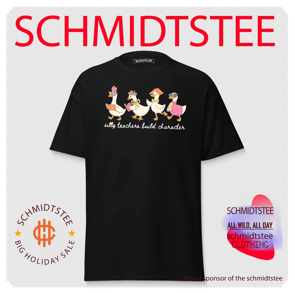 Silly Teachers Build Character Goose teacher appreciation shirt