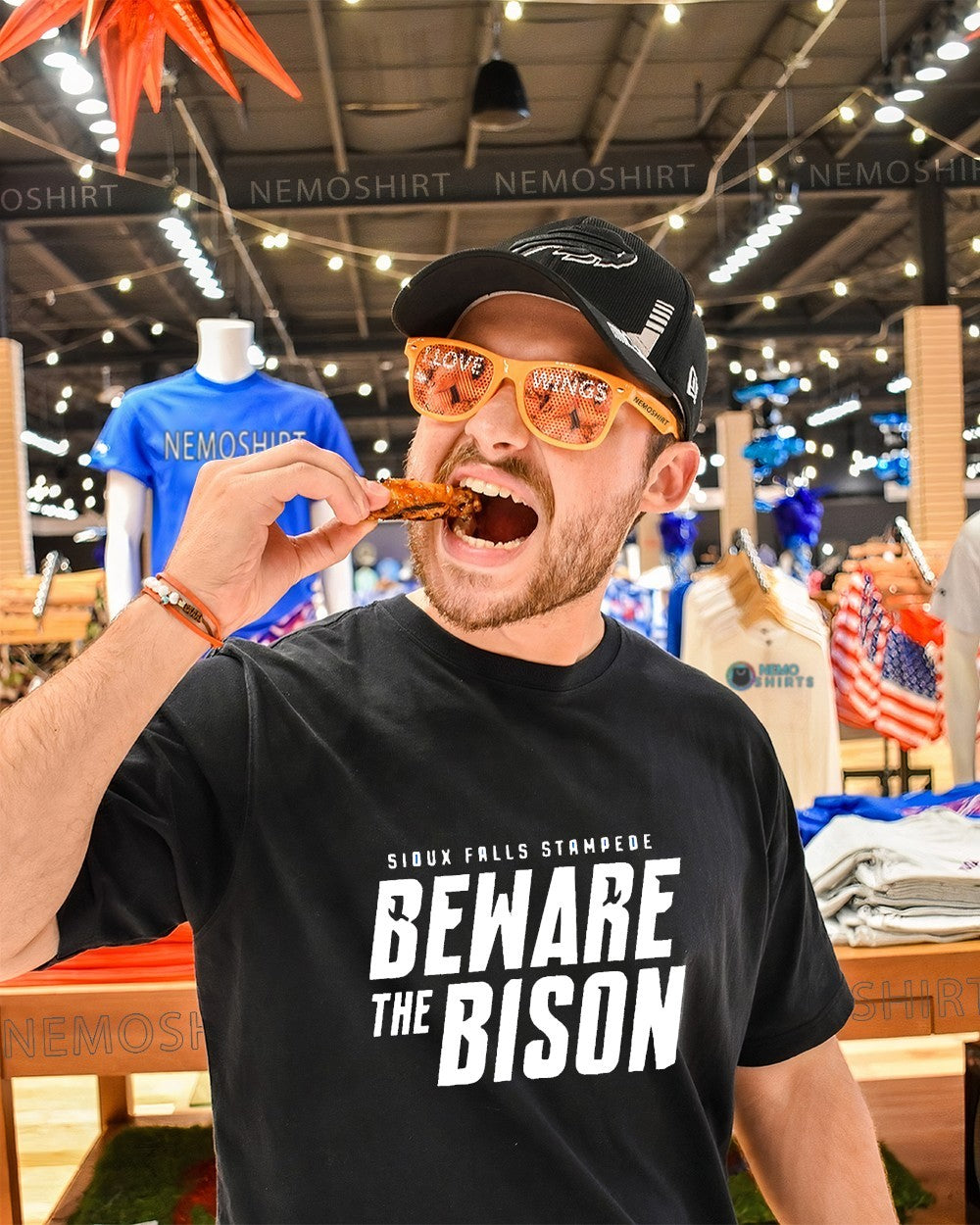 Sioux Falls Stampede 2026 Clark Cup Final Beware the Bison shirt