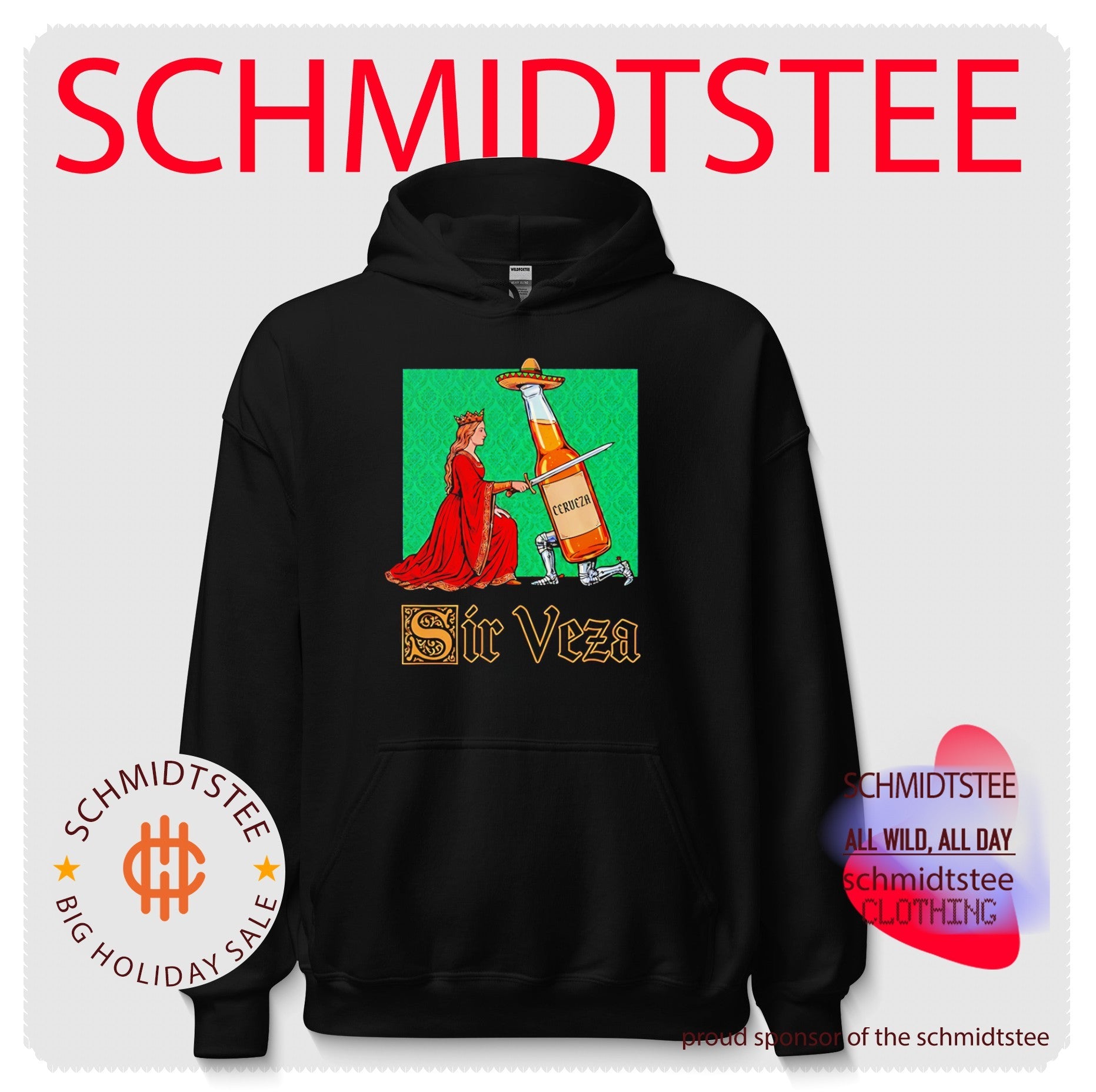 Sir Veza Knight with Beer Bottle cerveza shirt