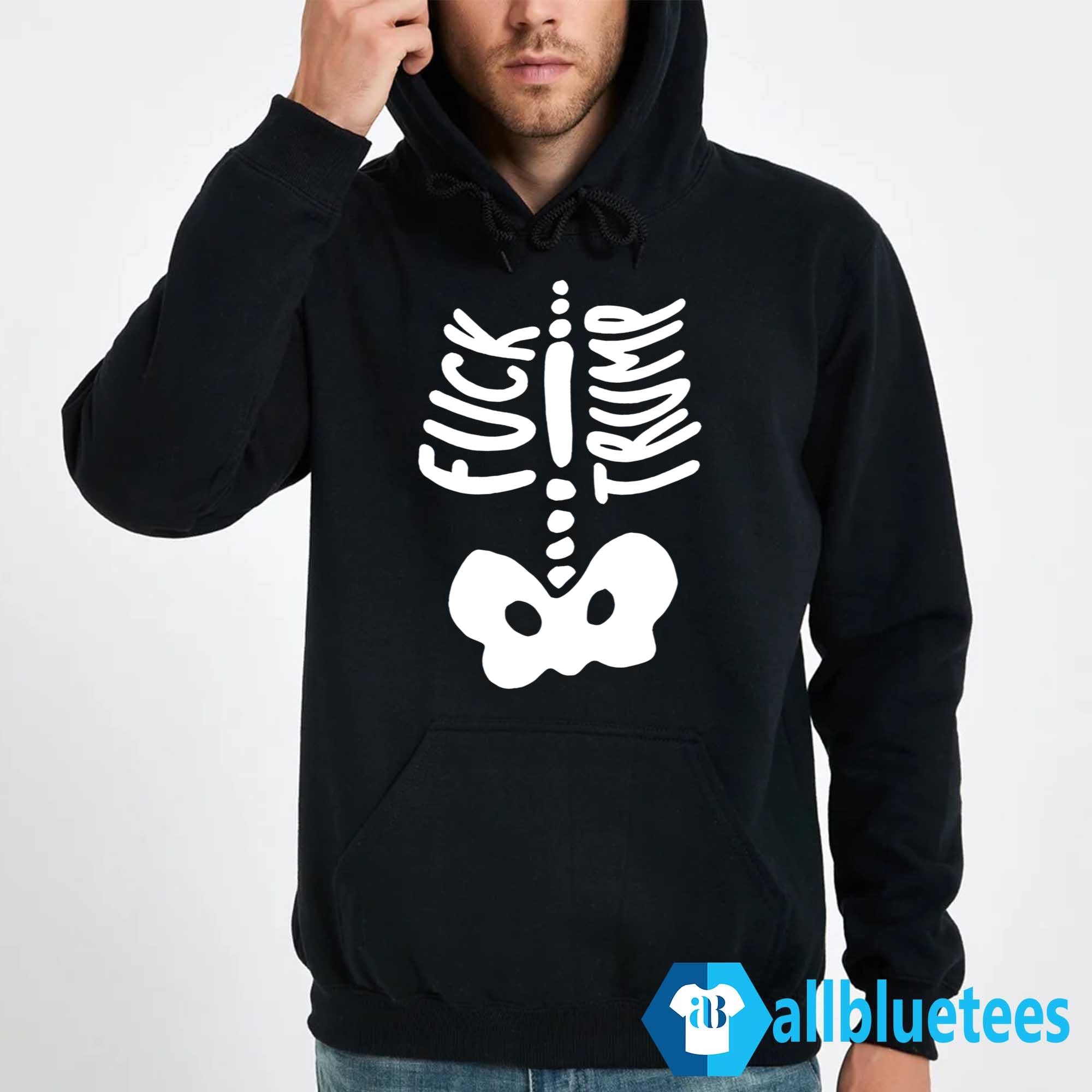 Skeleton F-ck Trump Halloween Costume Shirt