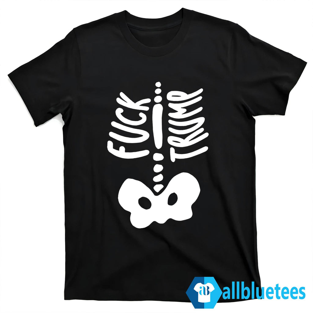 Skeleton F-ck Trump Halloween Costume Shirt