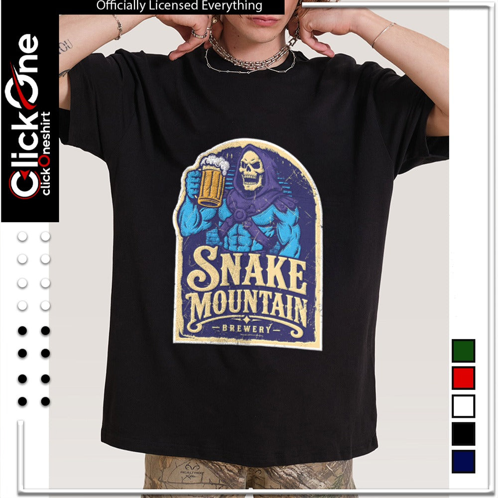 Skeletor Masters Of The Universe Snake Mountain Brewery Blue Skeleton Holding Beer Mug shirt