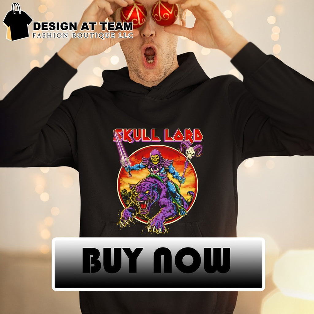 Skull Lord Iron Maiden Skeletor and Panther cartoon shirt