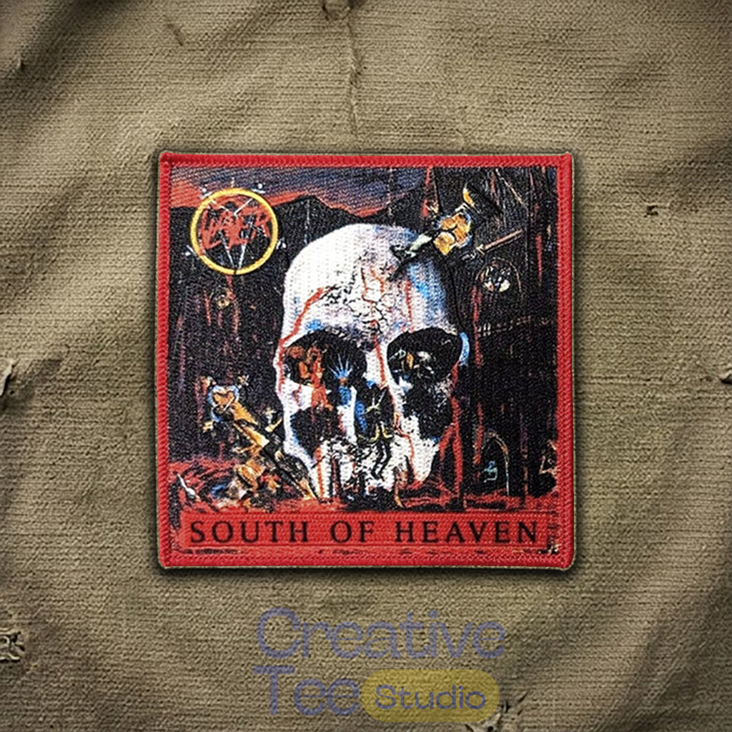 Slayer “South of Heaven” Embroidered Iron-On Patch