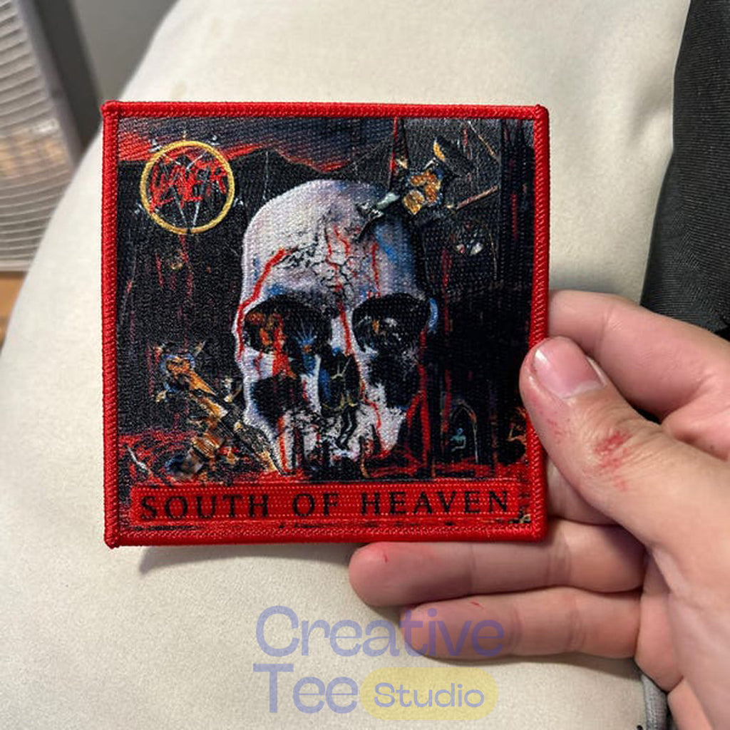 Slayer “South of Heaven” Embroidered Iron-On Patch