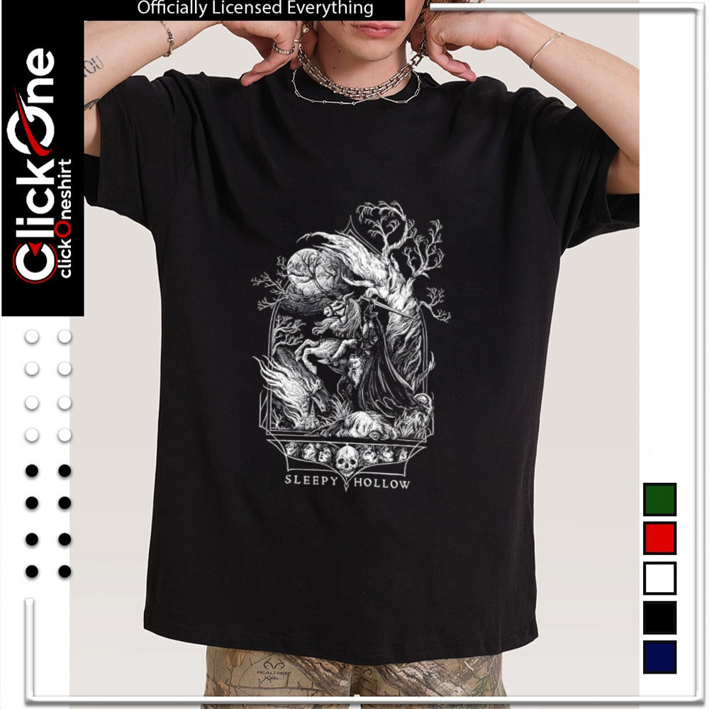 Sleepy Hollow Headless Horseman Sword Tree Moon shirt