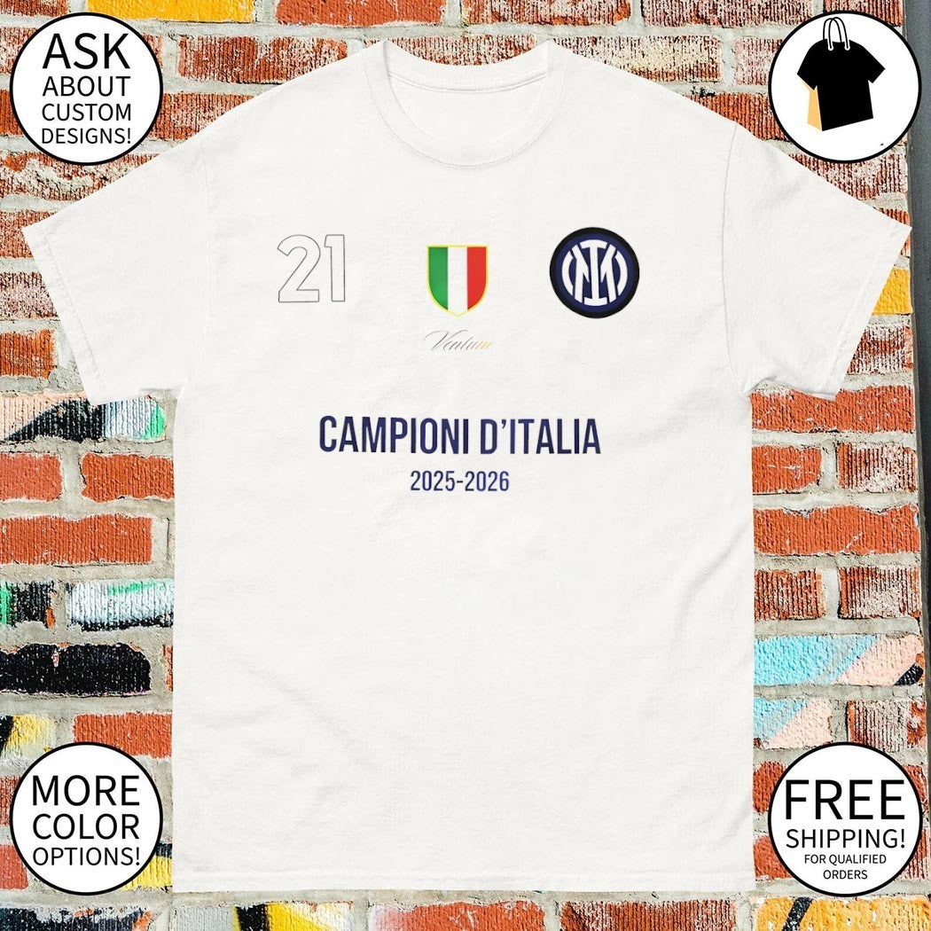 Snake Campioni d’Italia Inter Milan FC Champions 21 Scudetto Serie A logo 2026 shirt