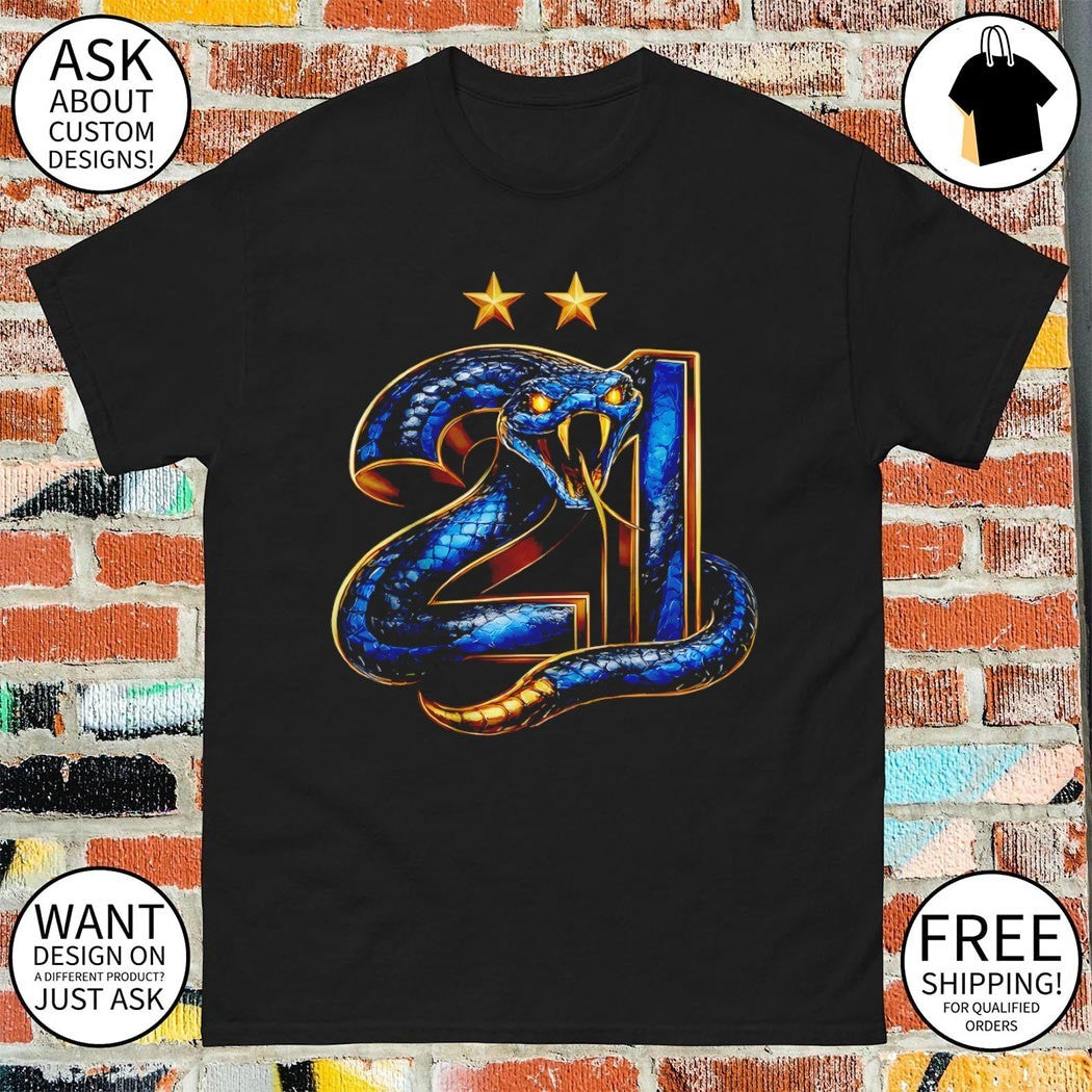 Snake Inter Milan FC Champions 2025 26 Champions of Italy 21st Scudetto shirt