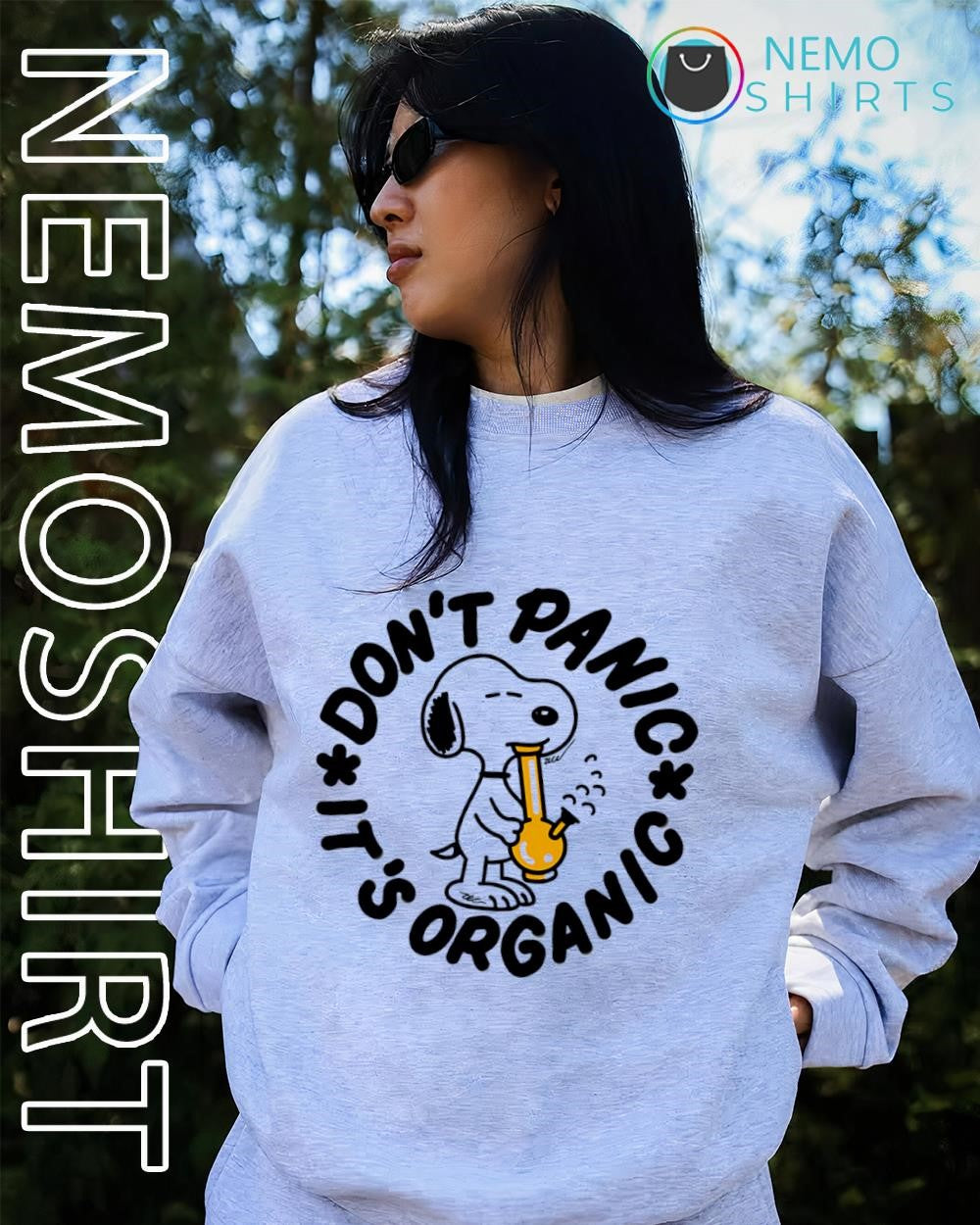 Snoopy don’t panic it’s organic shirt