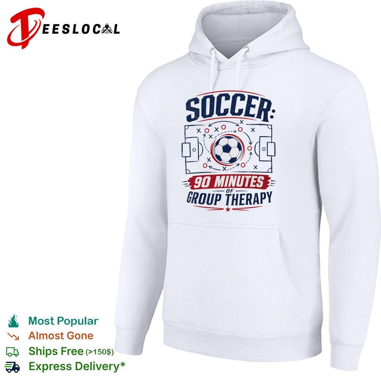 Soccer 90 minutes of group therapy field playbook shirt