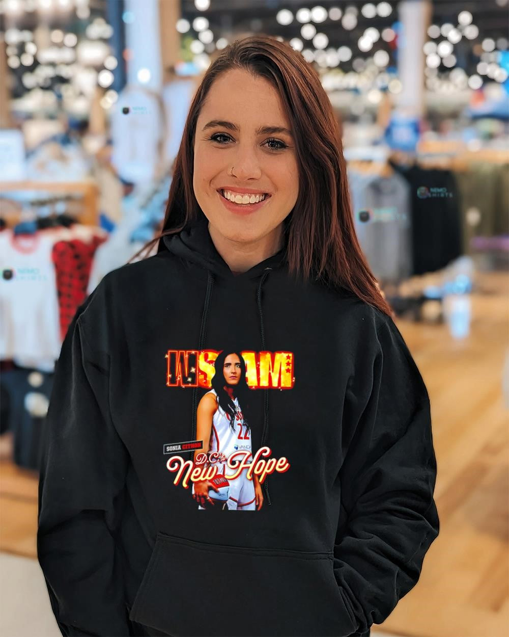 Sonia Citron Washington Mystics guard D.C.’s New Hope shirt