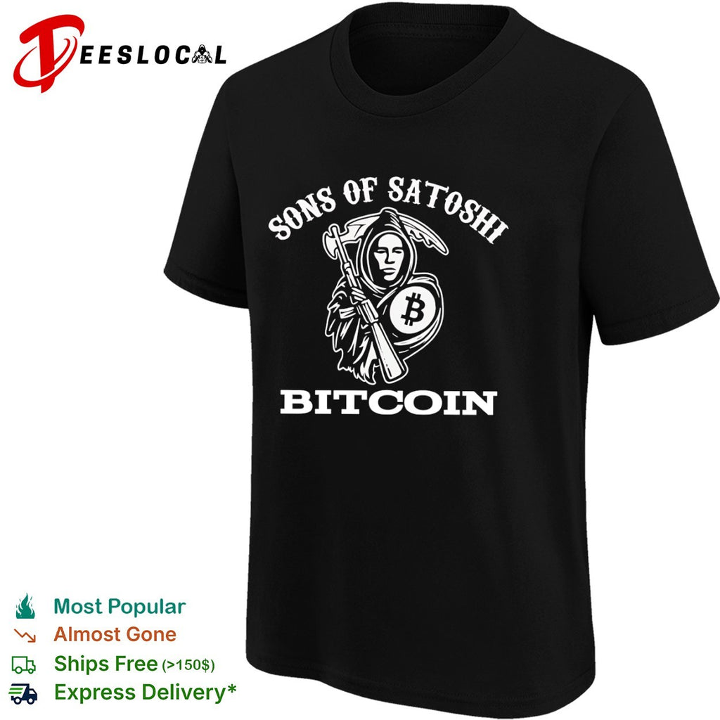 Sons of Satoshi Bitcoin Grim Reaper Crypto shirt