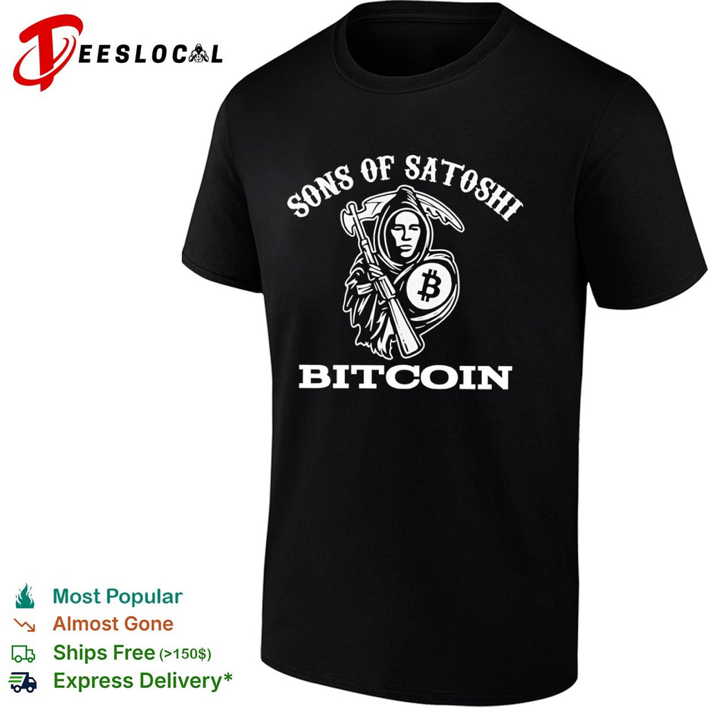 Sons of Satoshi Bitcoin Grim Reaper Crypto shirt