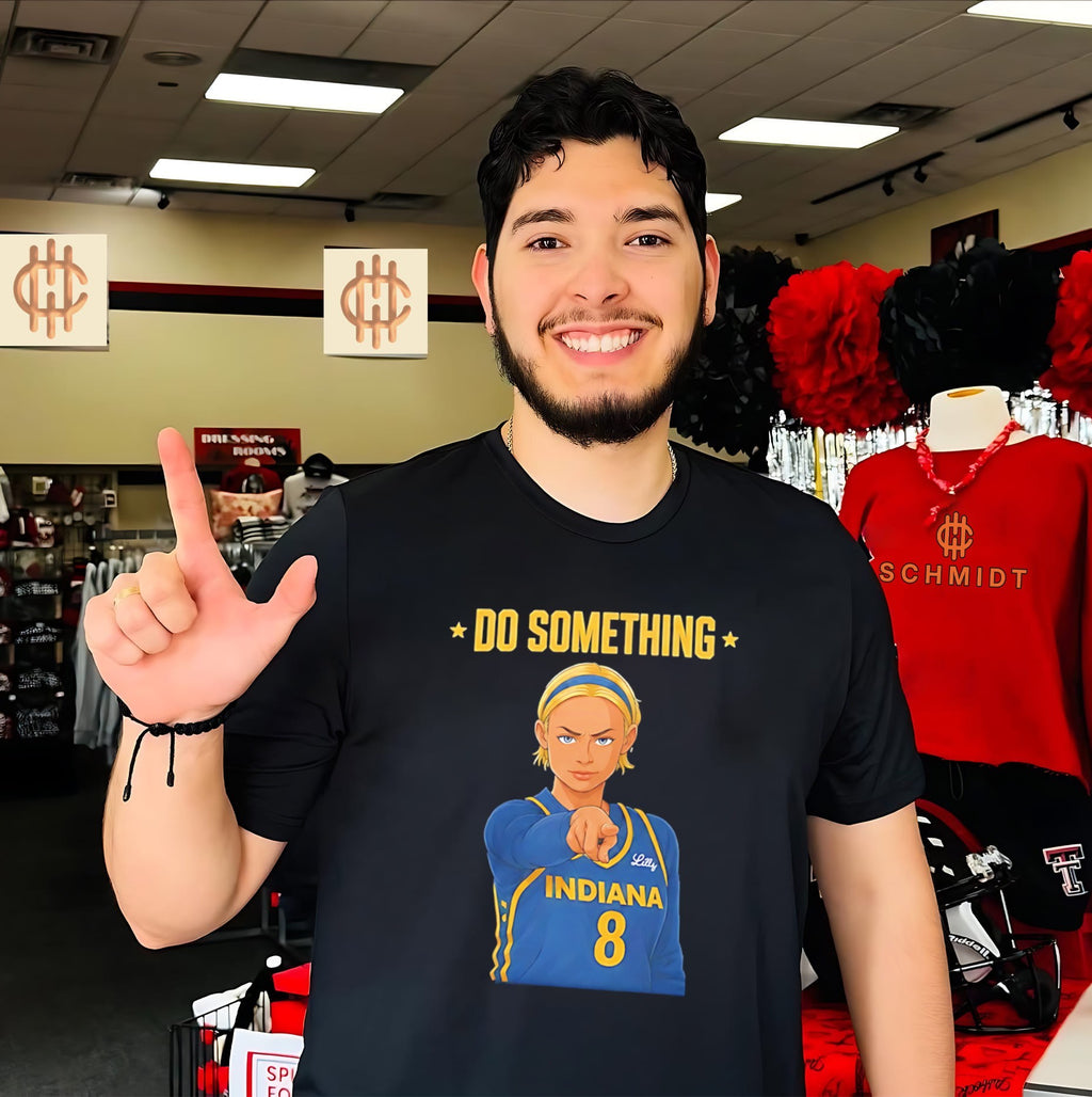 Sophie Cunningham Do Something Indiana Fever cartoon shirt